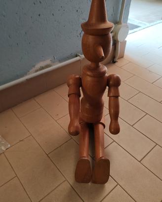 pinocchio in legno 60 cm