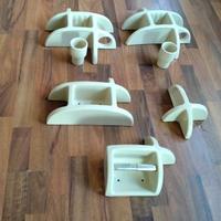 Teoria champagne,linea portaccessoribagno ceramica