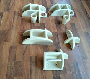 Teoria champagne,linea portaccessoribagno ceramica