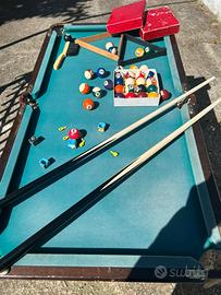 Biliardo con gambe ridotte dimensioni