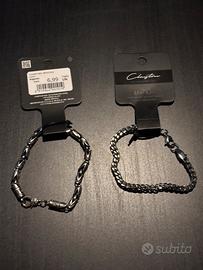 coppia di bracciali inox