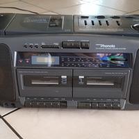 Boombox  Phonola radio, cd, doppia  cassetta.