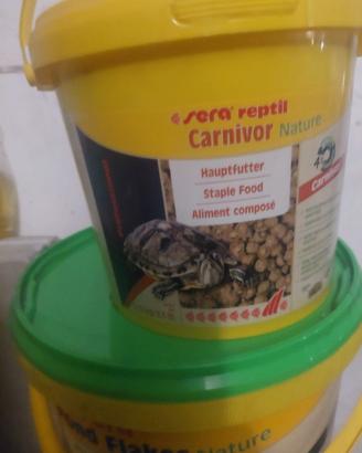 Cibo per pesci e tartarughe