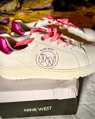 Sneakers Nine West white/ pink