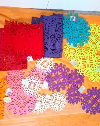 lotto decorazioni casa in feltro 