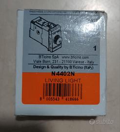 Living Light  Deviatore Bianco Btcino