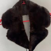 Collo visone color marron scuro,  nuovo, unisex