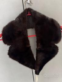 Collo visone color marron scuro,  nuovo, unisex