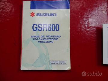 LIBRETTO USO E MANUTENZIONE SUZUKI GSR 600 GSR600