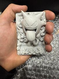 Carta pokemon in resina Gengar 3d da dipingere