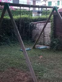 Altalena da giardino in legno