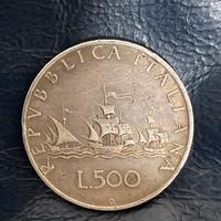 500 Lire Argento Caravelle 1960