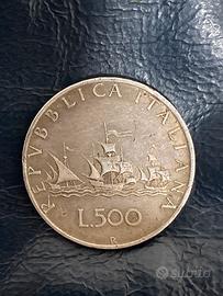 500 Lire Argento Caravelle 1960