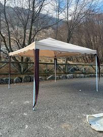 Gazebo pieghevole 3x3 idrorepellente con sacca