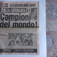 Giornali quotidiani MONDIALI 1982 (finale e non)