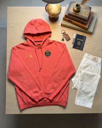 Felpa Jordan X PSG  color Corallo