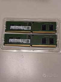 RAM Samsung 16gb (8gb x2) DDR5 UDIMM 5600mhz cl46