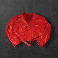 Giacca in Pelle Vintage da Donna 