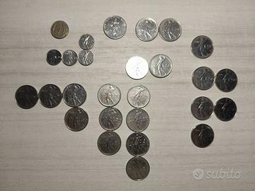 🪙 Set di monete di 50 lire italiane di vari anni