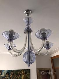 Lampadario in vetro di Murano