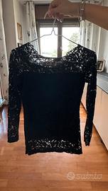 Maglia trasotata in pizzo