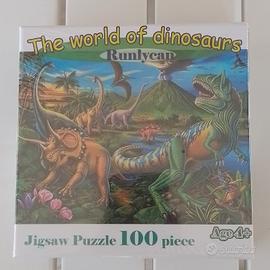 Puzzle Runlycan 100 pezzi "il mondo dei dinosauri"