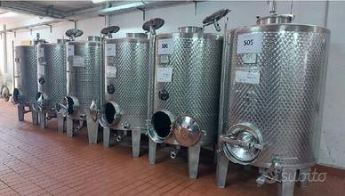 Serbatoi acciaio inox, contenitori cantina