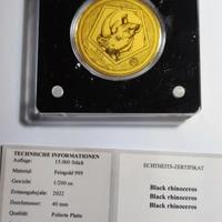 Moneta d'oro 21° secolo, coni da collezione in oro