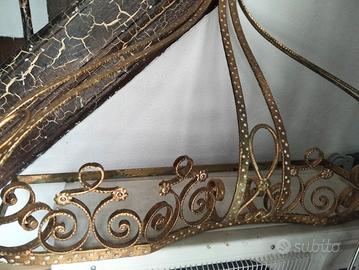 profilo in ottone antico  di specchiera