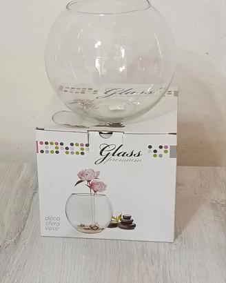 Vaso Sfera in Vetro 20 cm – Eleganza minimal 