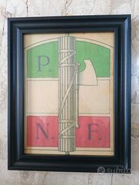 Quadro stampa PNF Partito Nazionale Fascista 