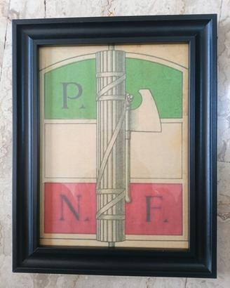 Quadro stampa PNF Partito Nazionale Fascista 
