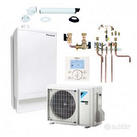 Sistema ibrido Daikin caldaia a gas 32kw + PDC