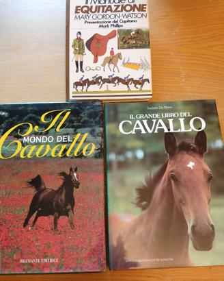 Manuale di equitazione+due libri sul cavallo