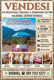 Trilocale con terrazzo a Vendrogno ( Bellano )