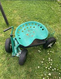 Carrello portavasi giardino con seduta Waldbeck