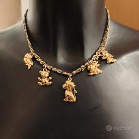 Collana Vintage con Charm Animaletti
