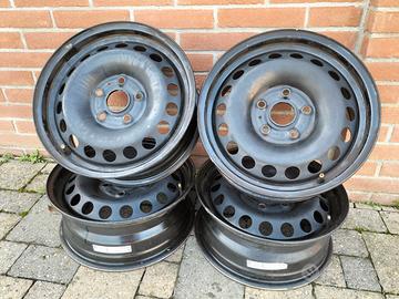 Set 4 cerchi 15" 5 fori per Volkswagen Audi Seat