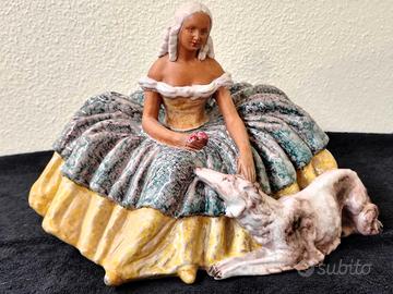 Statuina in ceramica vintage