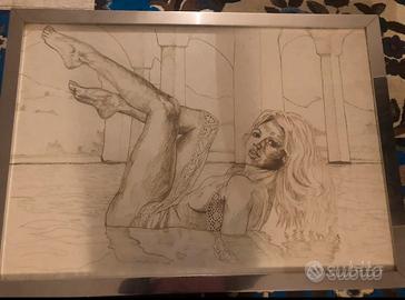 Quadro con donna in una vasca