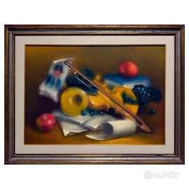 Natura morta, 1977, Olio su tela, con cornice