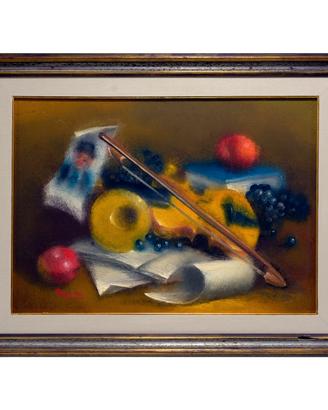 Natura morta, 1977, Olio su tela, con cornice