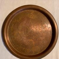 Vassoio pubblicato della birra wuhrer in rame rame