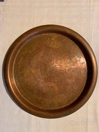 Vassoio pubblicato della birra wuhrer in rame rame