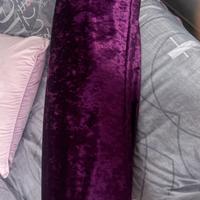 Cuscino lungo velluto viola