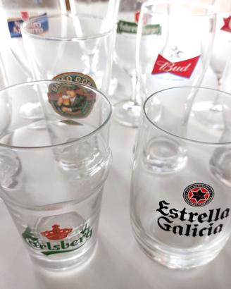 Bicchieri birra collezione anni 90'