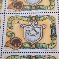 foglio 50 francobolli i Tasso e la storia postale