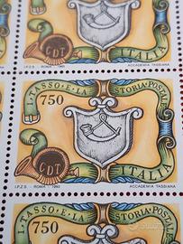 foglio 50 francobolli i Tasso e la storia postale