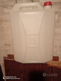 Tanica Plastica 25 litri con tappo 
