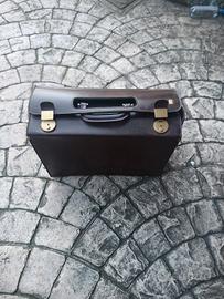 borsa pilota marrone